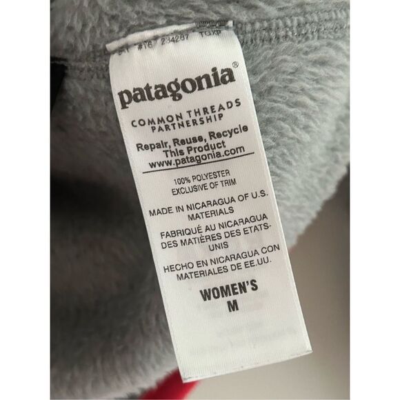 Patagonia Re-Tool Snap-T Fleece Pullover Women’s Gray Size Medium - Picture 6 of 6